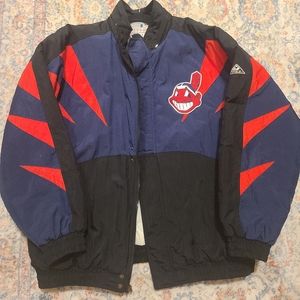 Vintage Early 90s Cleveland Indians Apex One Winter Jacket